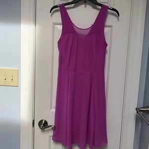 Pink/ Purple Sweetheart Dress with Sheer Straps